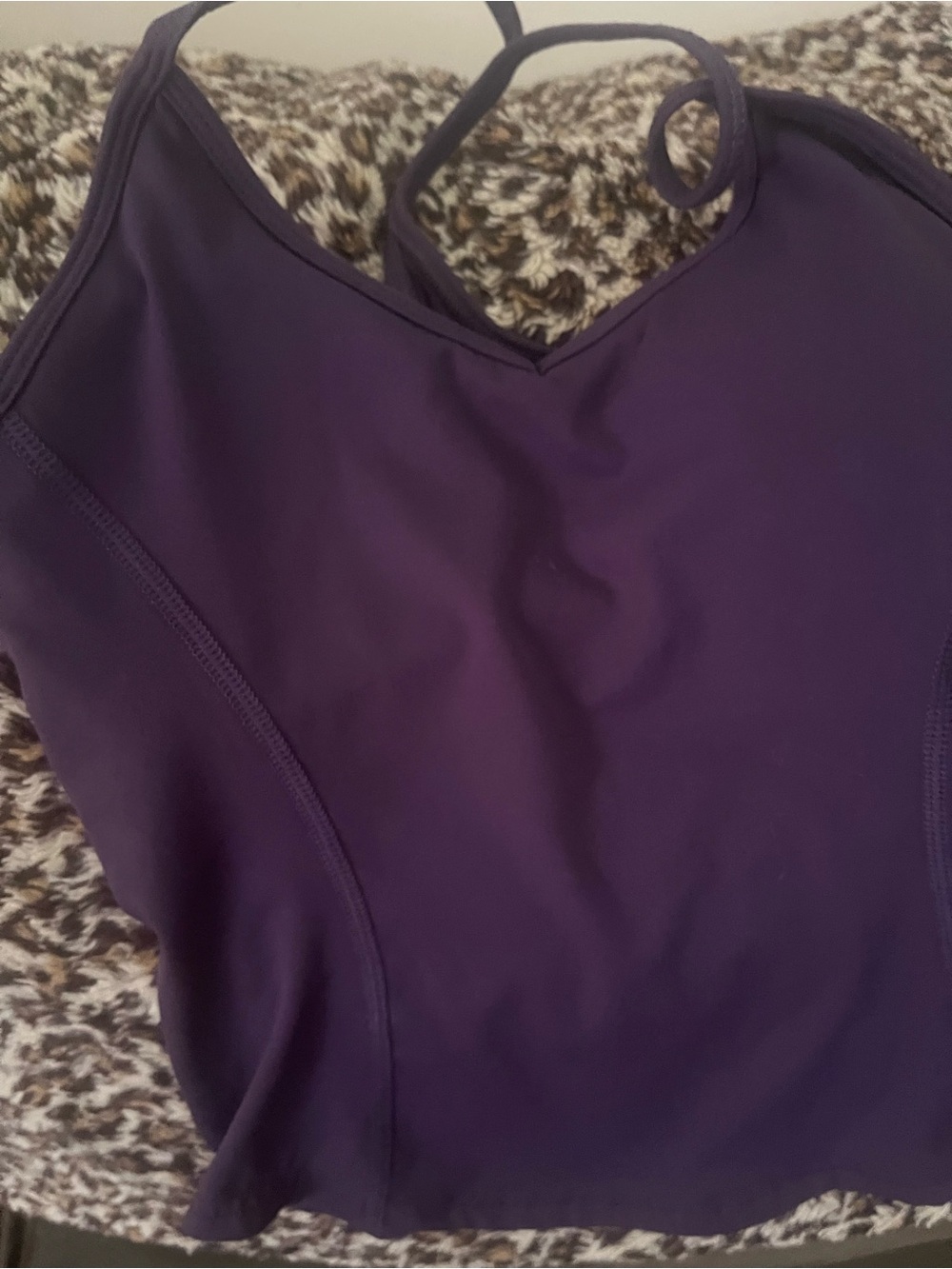 Garage Deep Purple V-Neck Strappy Tank